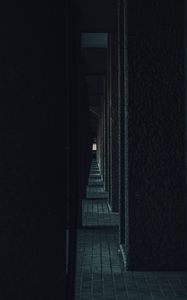 Preview wallpaper corridor, columns, dark