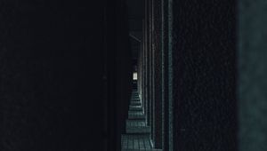 Preview wallpaper corridor, columns, dark