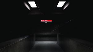 Preview wallpaper corridor, dark, room, lighting