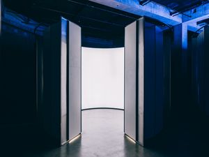 Preview wallpaper corridor, door, light, room, building