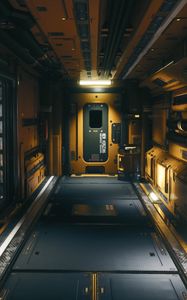 Preview wallpaper corridor, premise, modular environment, sci-fi