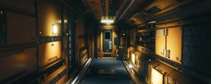 Preview wallpaper corridor, premise, modular environment, sci-fi