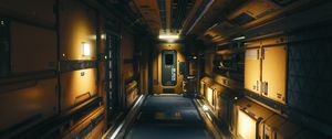 Preview wallpaper corridor, premise, modular environment, sci-fi