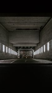 Preview wallpaper corridor, tunnel, dark, bunker, underground