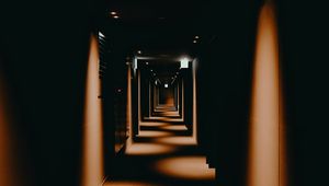Preview wallpaper corridor, tunnel, light, lighting, dark