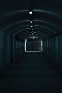 Preview wallpaper corridor, tunnel, light, dark