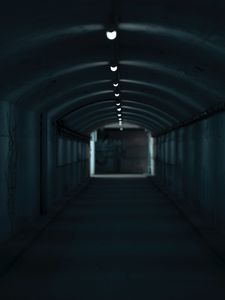 Preview wallpaper corridor, tunnel, light, dark