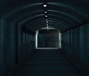 Preview wallpaper corridor, tunnel, light, dark