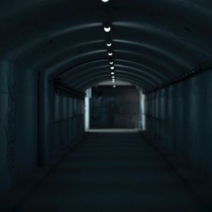 Preview wallpaper corridor, tunnel, light, dark