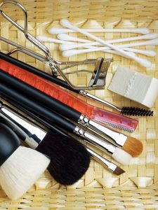 Preview wallpaper cosmetics, makeup, brush, set