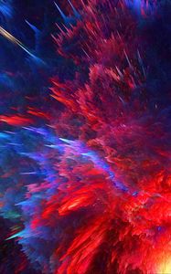 Preview wallpaper cosmic explosion, bright, lines, shapes