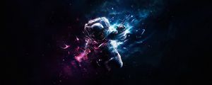 Preview wallpaper cosmonaut, astronaut, art, space, flight, gravity