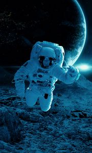 Preview wallpaper cosmonaut, astronaut, spacesuit, space