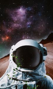 Preview wallpaper cosmonaut, space suit, art, space