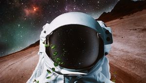 Preview wallpaper cosmonaut, space suit, art, space