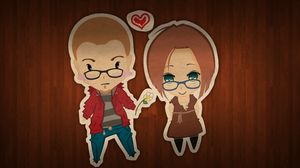 Preview wallpaper couple, love, surface, board