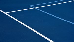 Preview wallpaper court, lines, marking, coating, rough, texture, blue