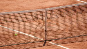 Preview wallpaper court, tennis, net, ball, sport