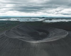 Preview wallpaper crater, funnel, quarry, nature, landscape