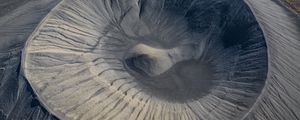 Preview wallpaper crater, relief, aerial view, nature
