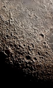 Preview wallpaper craters, relief, moon, dark