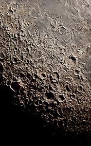 Preview wallpaper craters, relief, moon, dark