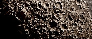 Preview wallpaper craters, relief, moon, dark