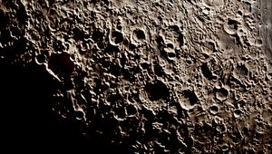 Preview wallpaper craters, relief, moon, dark