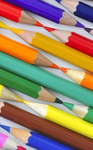 Preview wallpaper crayons, pencils, rod