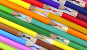 Preview wallpaper crayons, pencils, rod
