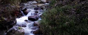Preview wallpaper creek, stones, water, nature