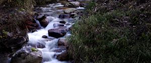 Preview wallpaper creek, stones, water, nature