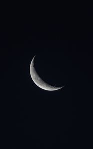 Preview wallpaper crescent, moon, black, minimalism