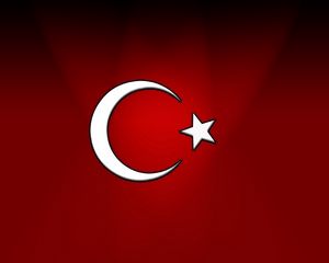 Preview wallpaper crescent moon, muslims, flag, tradition, red, white