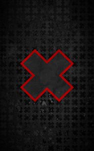 Preview wallpaper cross, black, red, abstraction