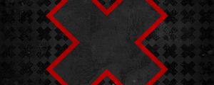 Preview wallpaper cross, black, red, abstraction