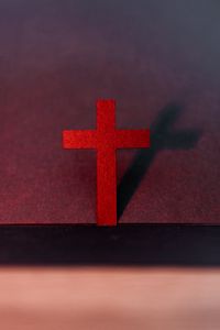 Preview wallpaper cross, religion, god, red