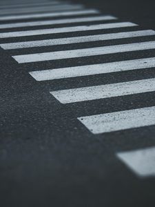 Preview wallpaper crosswalk, asphalt, markings, lanes