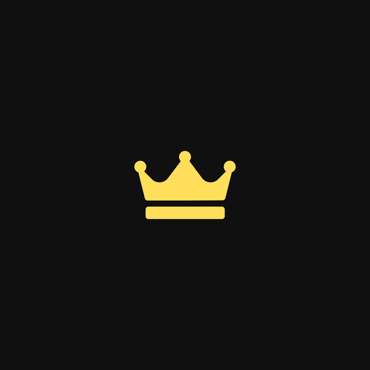 Download wallpaper 1280x1280 crown, minimalism, art, vector ipad, ipad