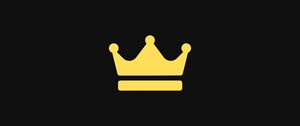 Preview wallpaper crown, minimalism, art, vector