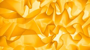 Preview wallpaper crumpled, folds, yellow, texture