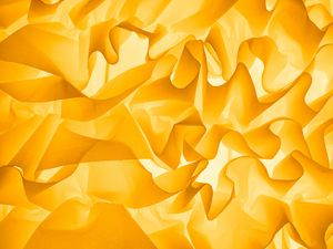 Preview wallpaper crumpled, folds, yellow, texture