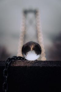 Preview wallpaper crystal ball, ball, chain, reflection