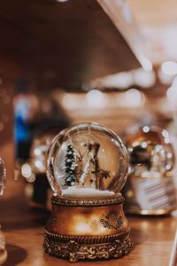 Preview wallpaper crystal ball, ball, glass, new year, christmas