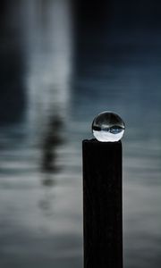 Preview wallpaper crystal ball, ball, sphere, reflection, focus