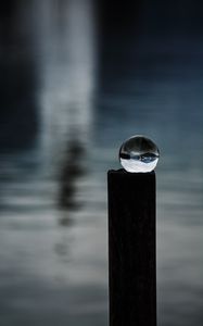 Preview wallpaper crystal ball, ball, sphere, reflection, focus