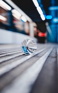 Preview wallpaper crystal ball, ball, sphere, macro, reflection