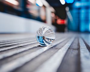 Preview wallpaper crystal ball, ball, sphere, macro, reflection