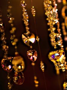 Preview wallpaper crystal, edges, highlights, dark