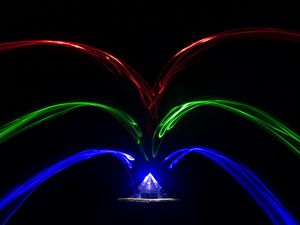 Preview wallpaper crystal, light, rays, glow, darkness